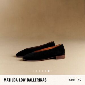 Sezane Matilda Low Ballerinas Black - Size US 6.5